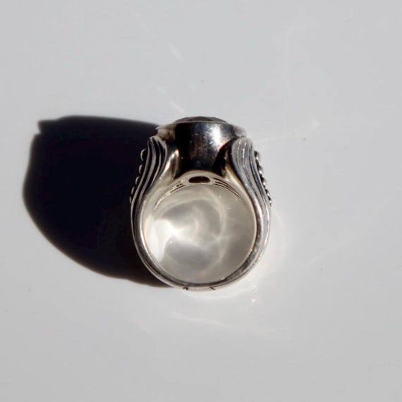 Sterling Silver Lemon Quartz Statement Ring - image 6