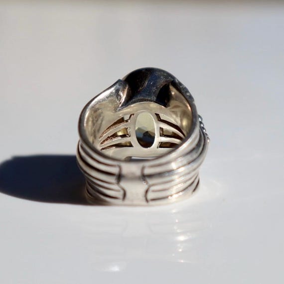 Sterling Silver Lemon Quartz Statement Ring - image 7