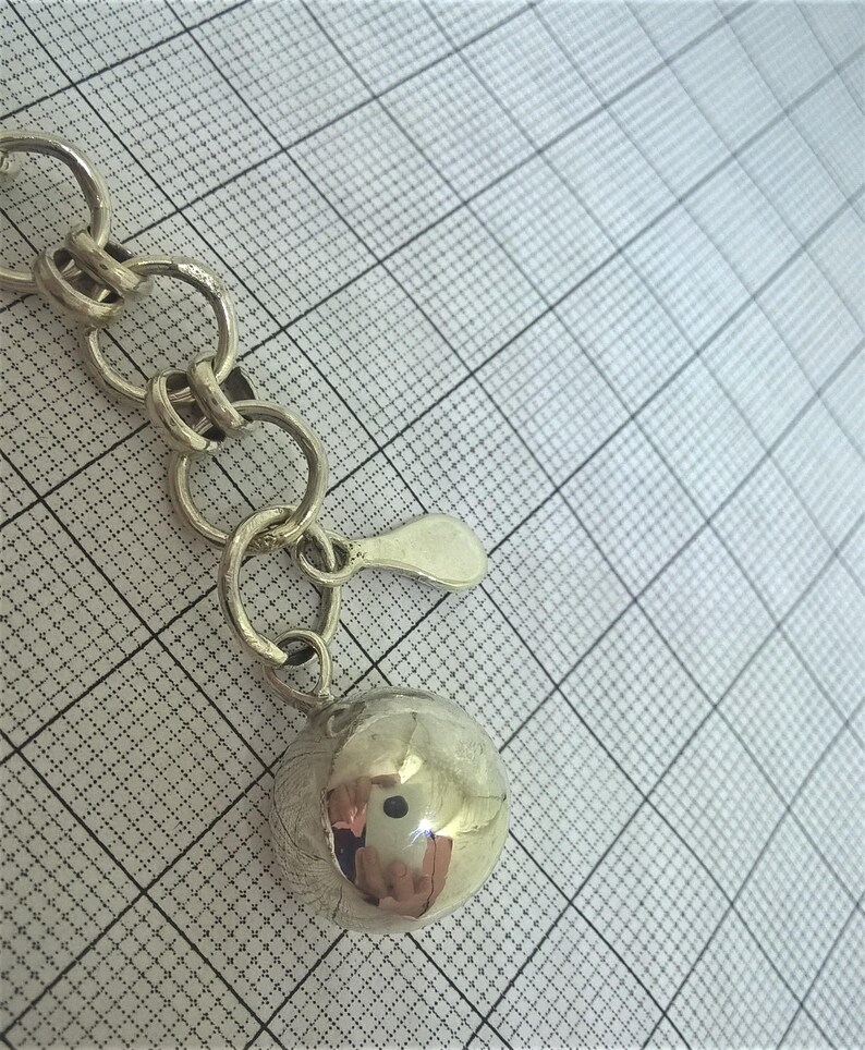 Handcrafted sterling silver link/chain bracelet handcrafted Etsy