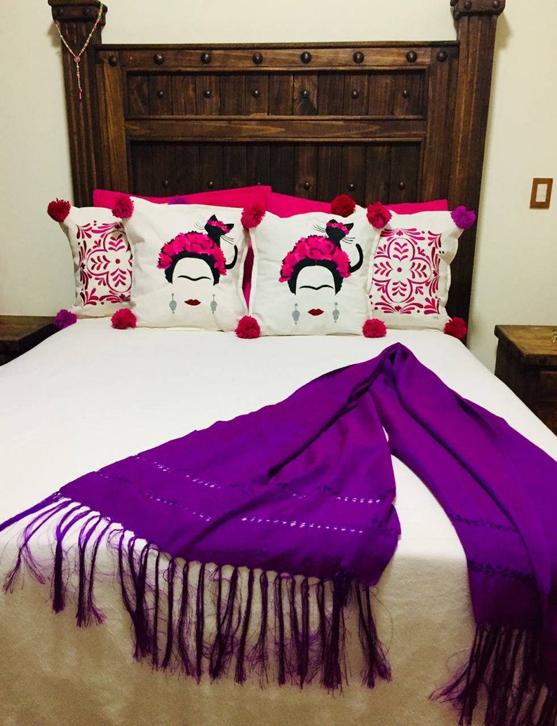 Mexican Cushion Mexican Lumbar Pillow Mexican Outdoor Pillows Etsy