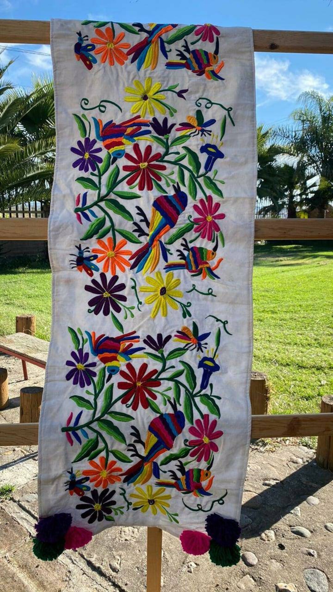 Mexican Table Runner Bulk Otomi Runner Mexican Blanket Runner Mexican