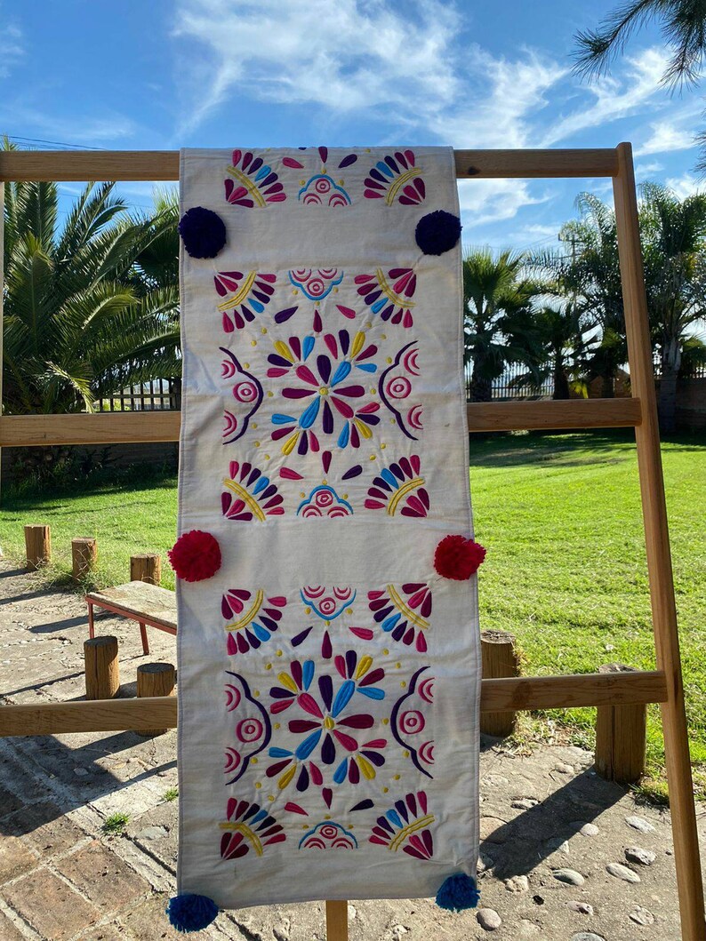 Mexican Table Runner Bulk Otomi Runner Mexican Blanket Runner Etsy