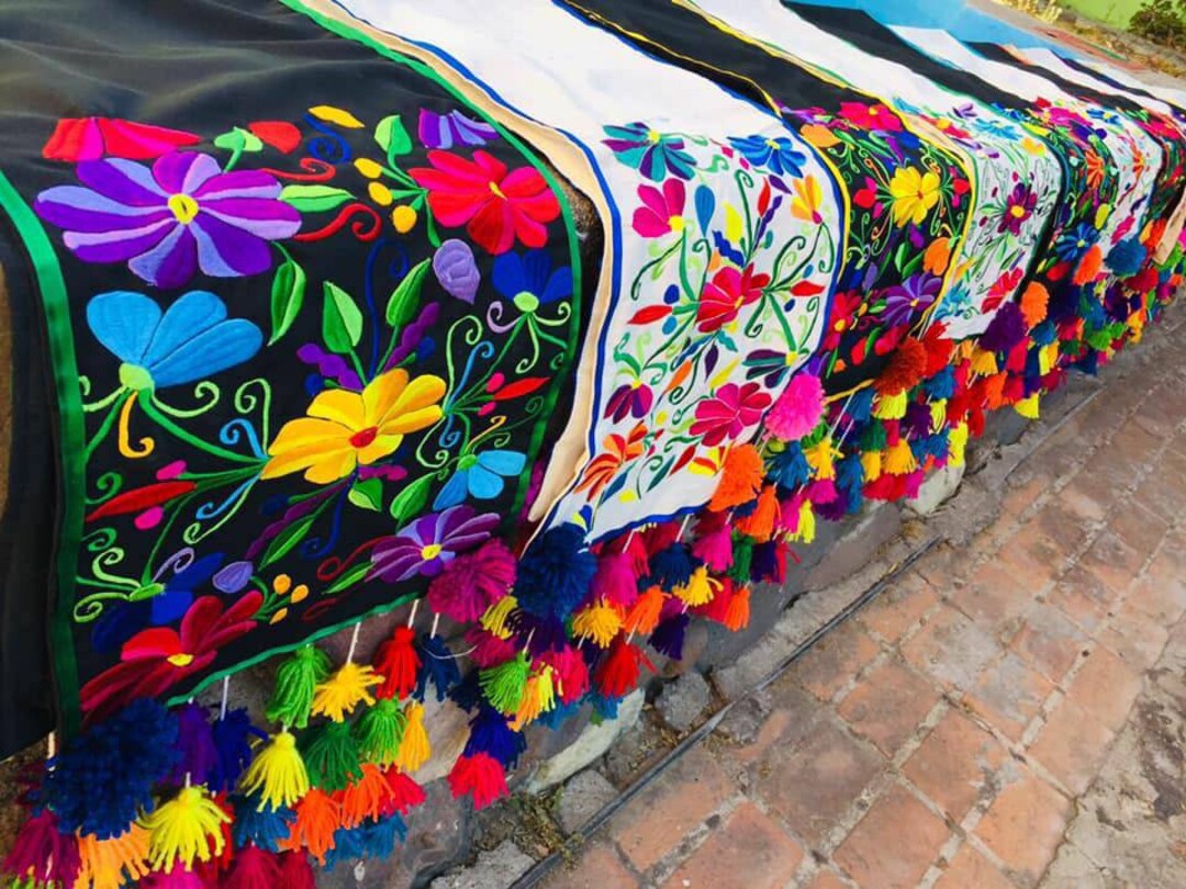 Mexican Table Runner Bulk Otomi Runner Mexican Blanket Runner Mexican