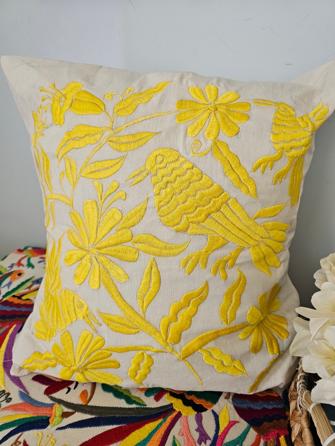 Mexican Cushion Mexican Lumbar Outdoor Pillow Mexican Blanket Mexican Style Cushions Mexican