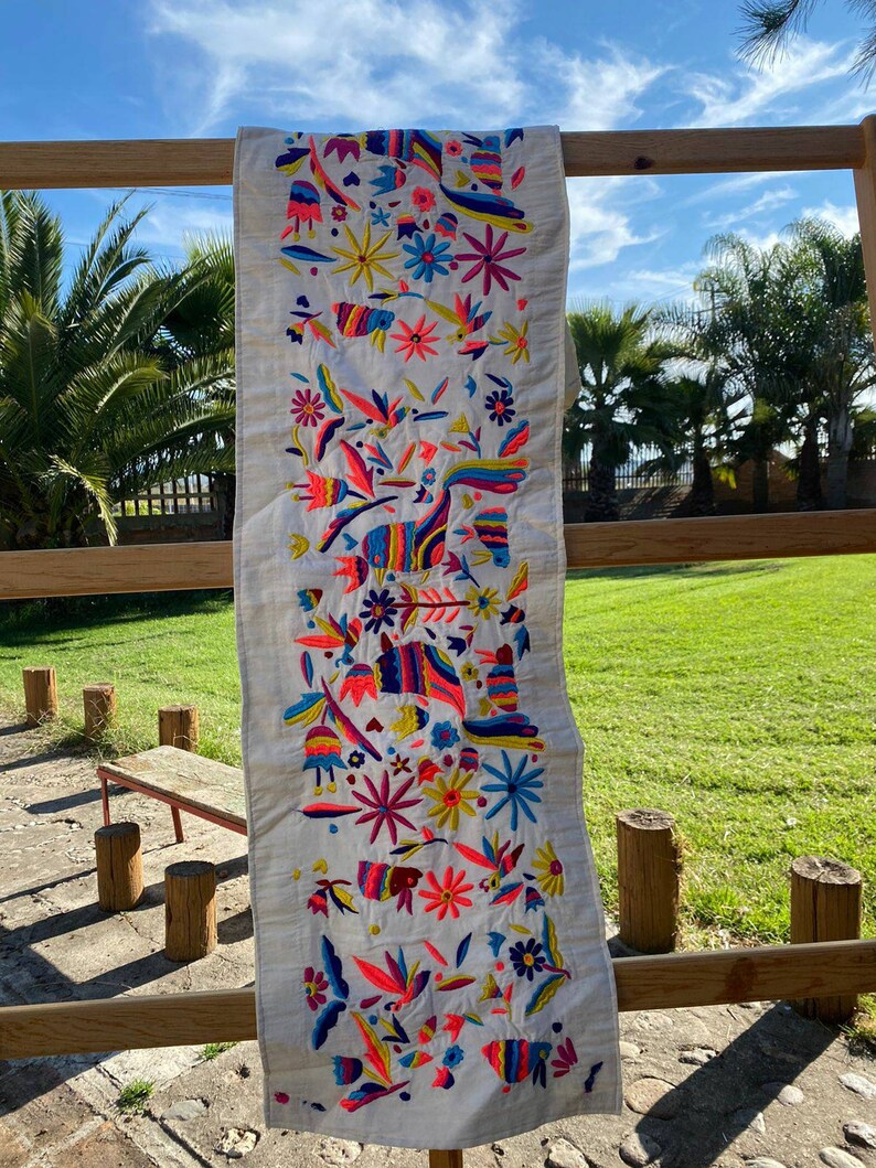 Mexican Table Runner Bulk Otomi Runner Mexican Blanket Runner Etsy