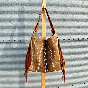 Faux axis deer purse clearance