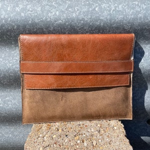 beautiful calf hide/leather ipad mini or kindle case - for e-readers or tablets