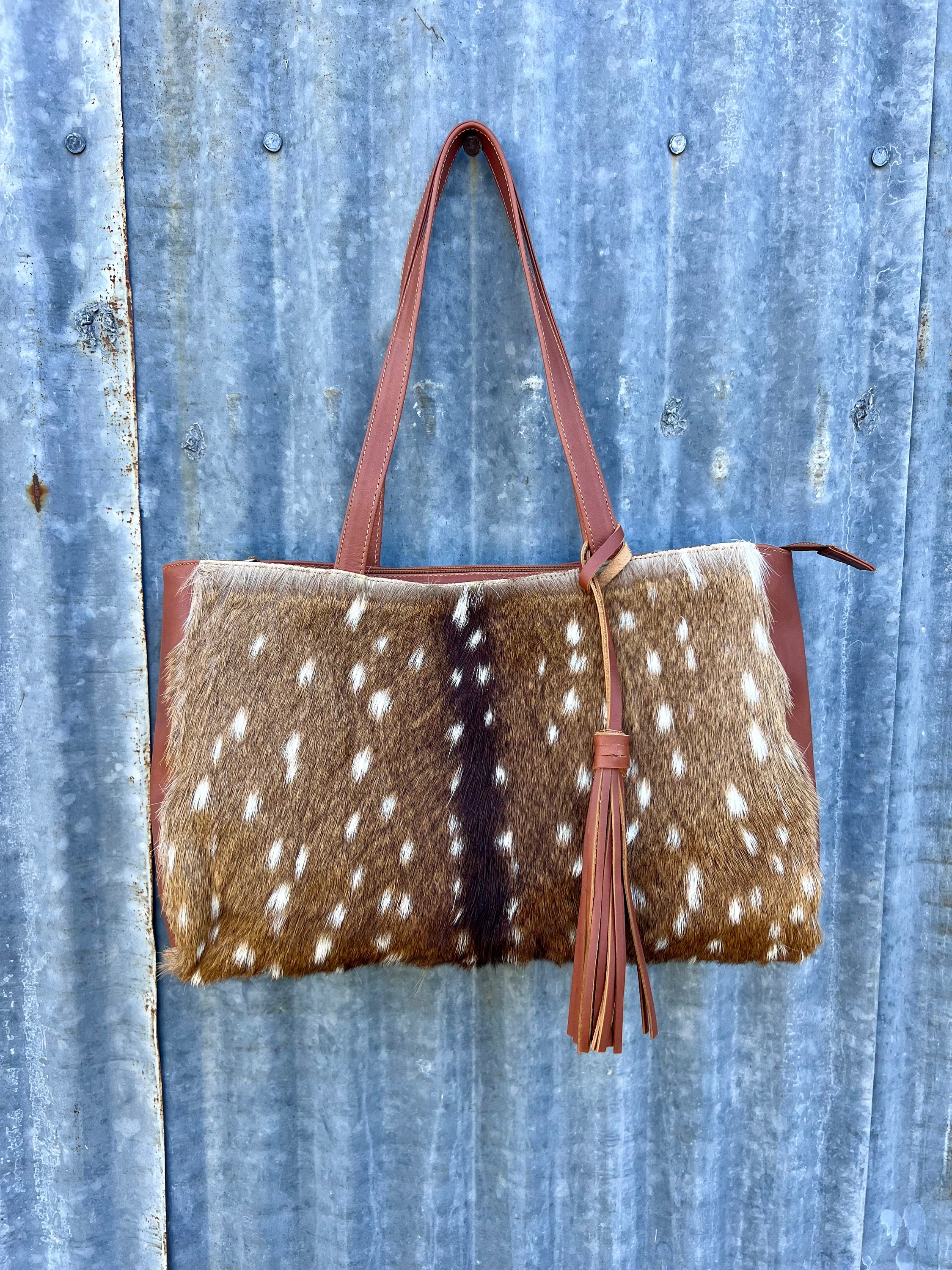 Axis Deer Hide Purse - Etsy