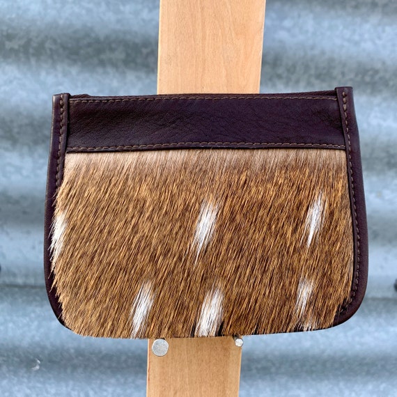 deer hide purse