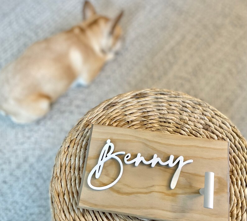 Personalized Pet Leash Hanger L Custom Dog Leash Hanger L Etsy