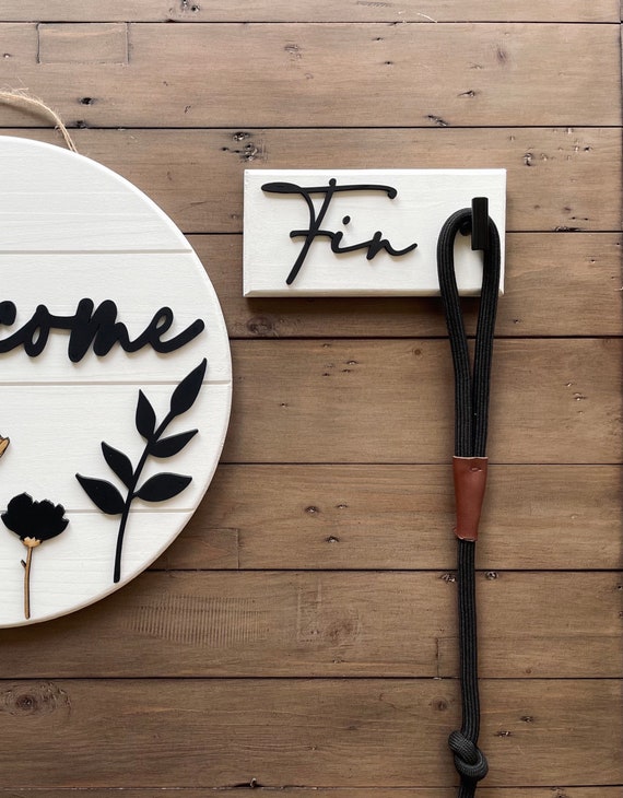 personalized dog leash holder