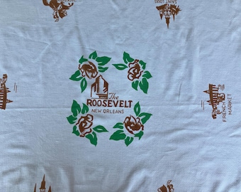 Vintage Roosevelt Hotel in New Orleans Tablecloth
