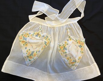 Vintage Handmade Hanky Apron