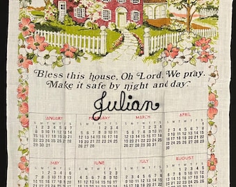 Vintage 1978 Calendar Towel