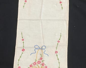 Vintage Child Embroidered Small Cloth