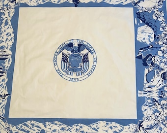 Vintage Utah Souvenir Tablecloth