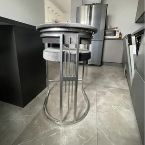 Chair chromium,round,dining,office,high,big,metal,leather,modern,stainless steel,comfortable,velveteen,custom