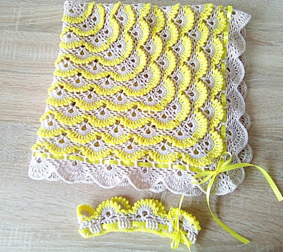 etsy knitted baby blankets