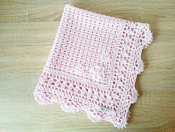 pink cotton baby blanket