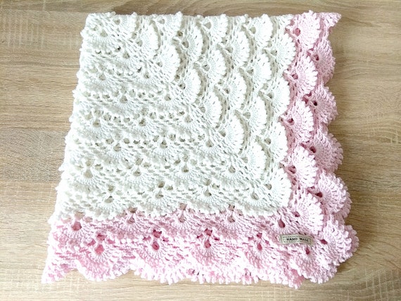 Organic Cotton Throw Baby Blanket For Newborn Crochet Baby Etsy