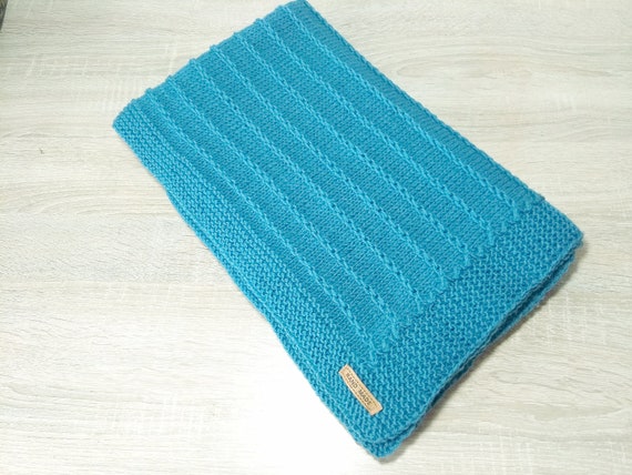 baby boy knitted blanket