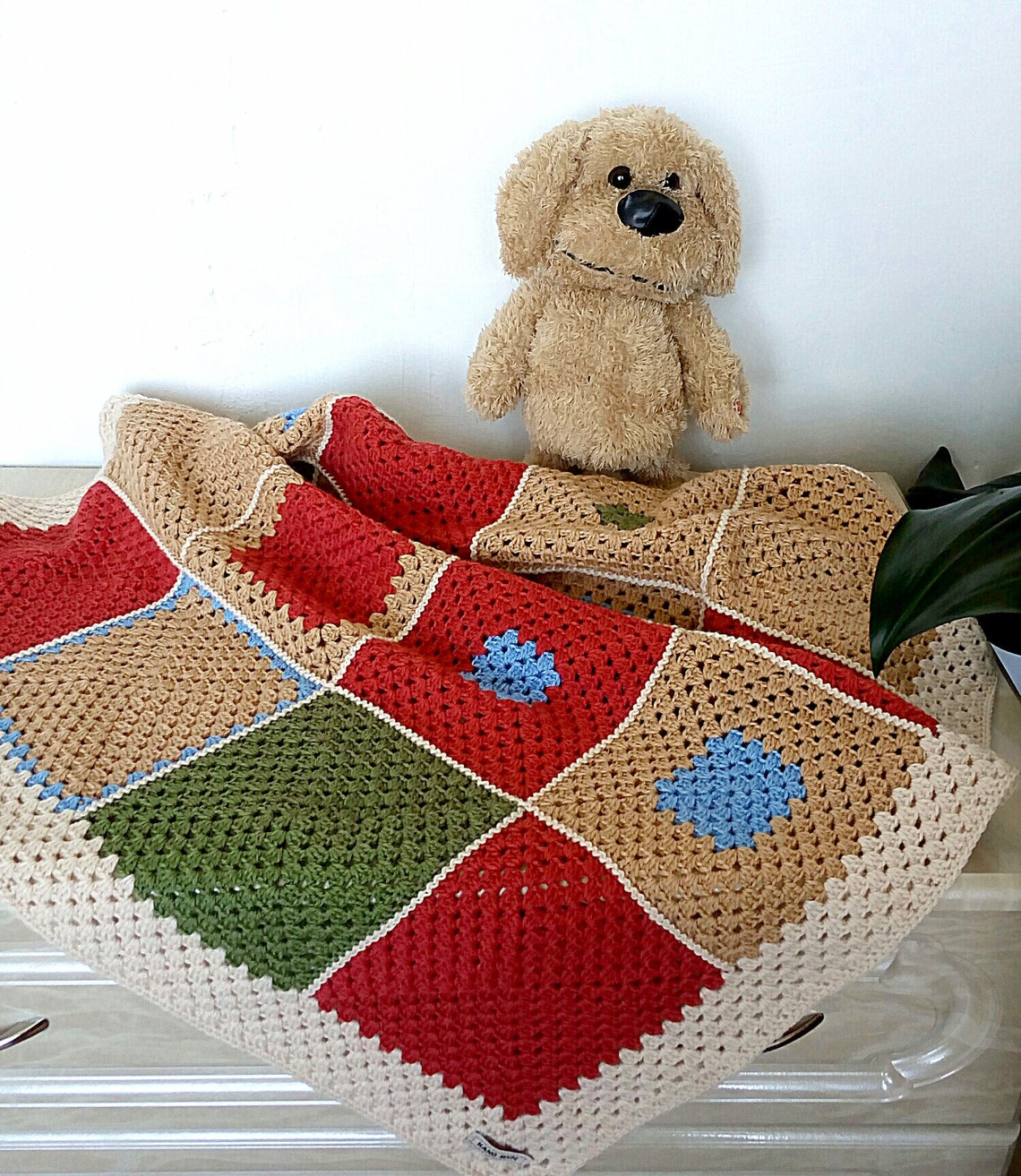 Knit Baby Boy Blanket Crochet baby blanket Knit baby wool Etsy