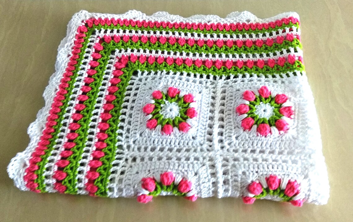 Cotton Crochet Throw baby blanket summer top for newborns Etsy