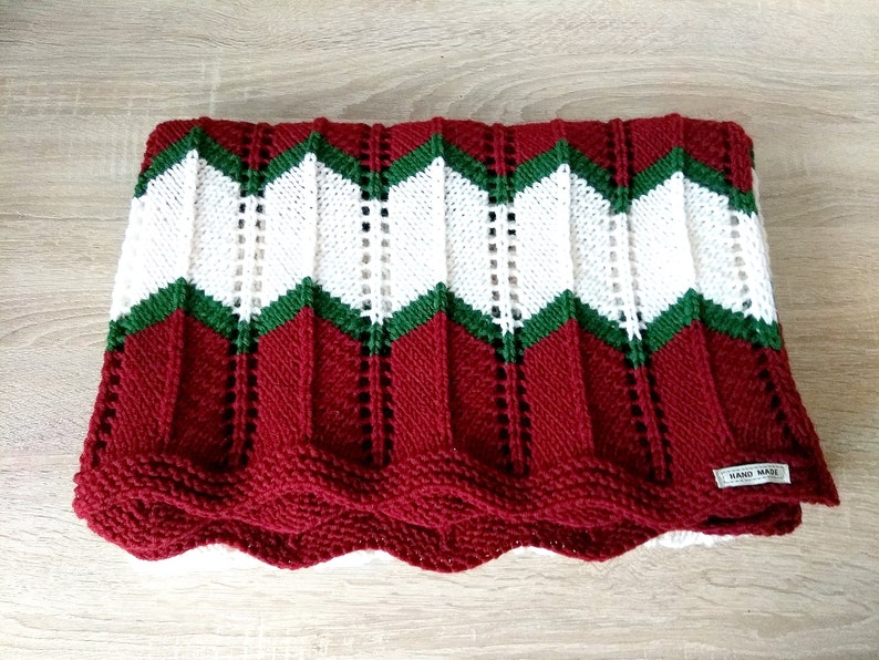 Knitted Throw baby blanket Chunky Large Modern baby stroller Etsy