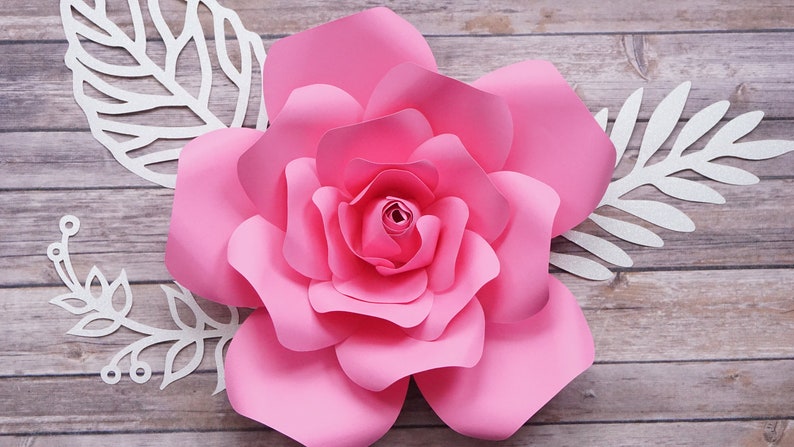 Download Party Supplies Party Decor Paper Flower Petals Paper Flower Template Svg Petal 20 Flower Petal Template Svg Cricut Digital File Svg File Cricut Design Flower