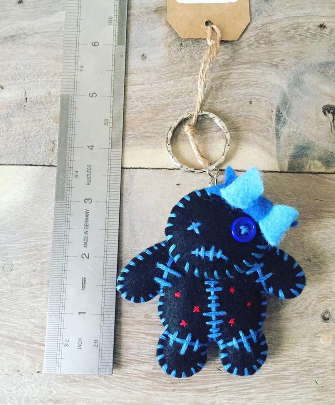 Zombie Voodoo Doll Keychain/keyring Zipper Charm Bag Etsy Sweden