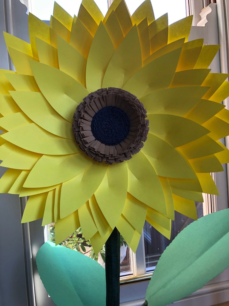 Giant Paper Sunflower 1m tall Sunflower photo prop Nursery Etsy