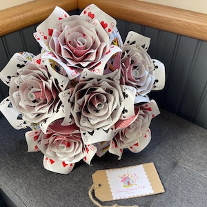 Spielkarte Rose Hochzeitsstrauß, Spielkarte unter dem Thema Spielkarte, Rosenstrauß, Blumen, Brautstrauß, Brautjungfern, Hochzeitsblume