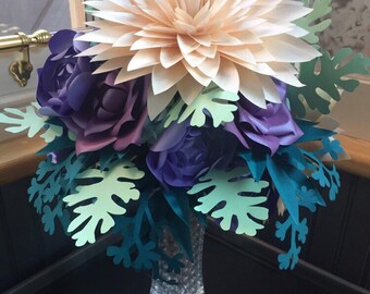 The Forever Bloom Bridal Bouquet, Wedding bouquet, wedding flowers, paper flowers, alternative bouquet, paper anniversary