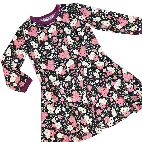 Cherry Blossom Dress | Floral Dress | Sakura | Kawaii Dress | Organic Baby Dress | Handmade Floral Girl's Dress | Inspired By Japan