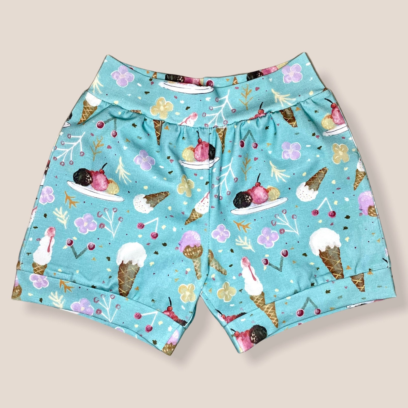 Ice Cream Kids Shorts / Organic Kids Shorts / Ropa para niños Etsy