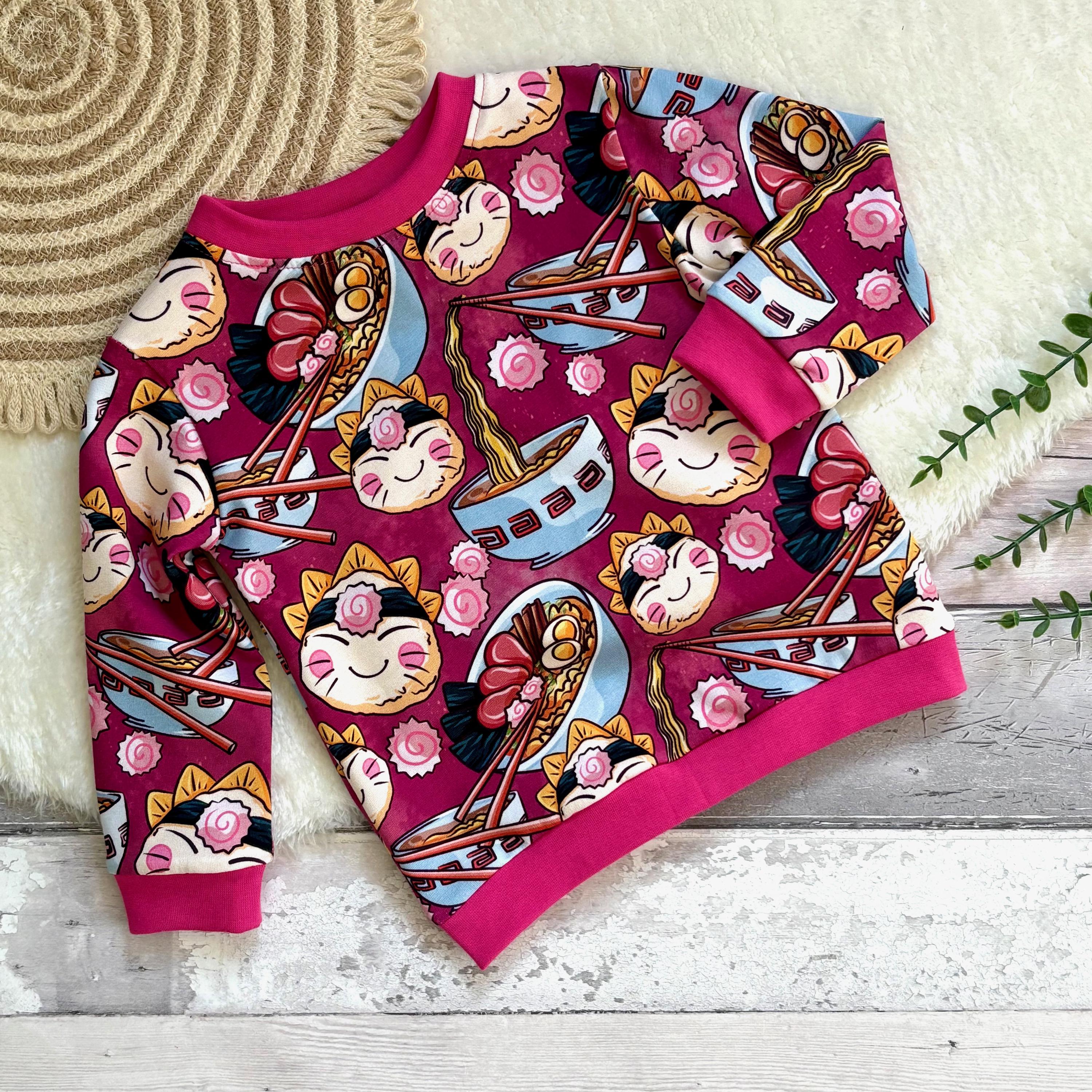 Ramen Kids Sweatshirt: Handmade Lightweight Cotton Jumper