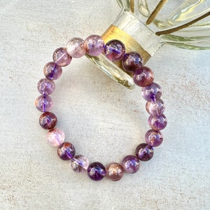Super Seven Crystal Armband: Edelstein Perlen Schmuck, Heilung Armband