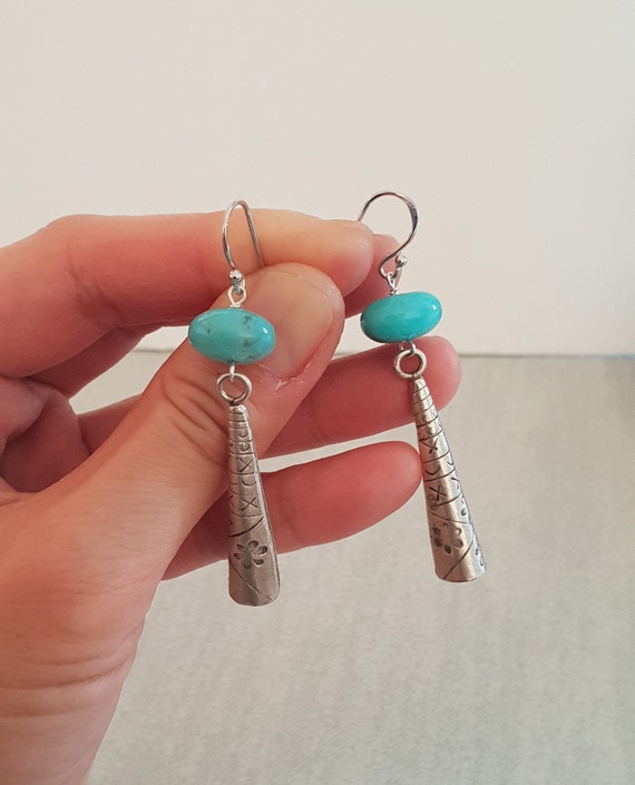 Las Vegas Ace Glass Frea Boucles d/'oreilles Photo Art Tibet Argent Boucle D/'oreille Bijoux #339