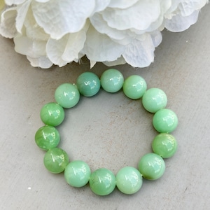 Stretcharmband chrysopraas: 14 mm Australian Jade Crystal Healing