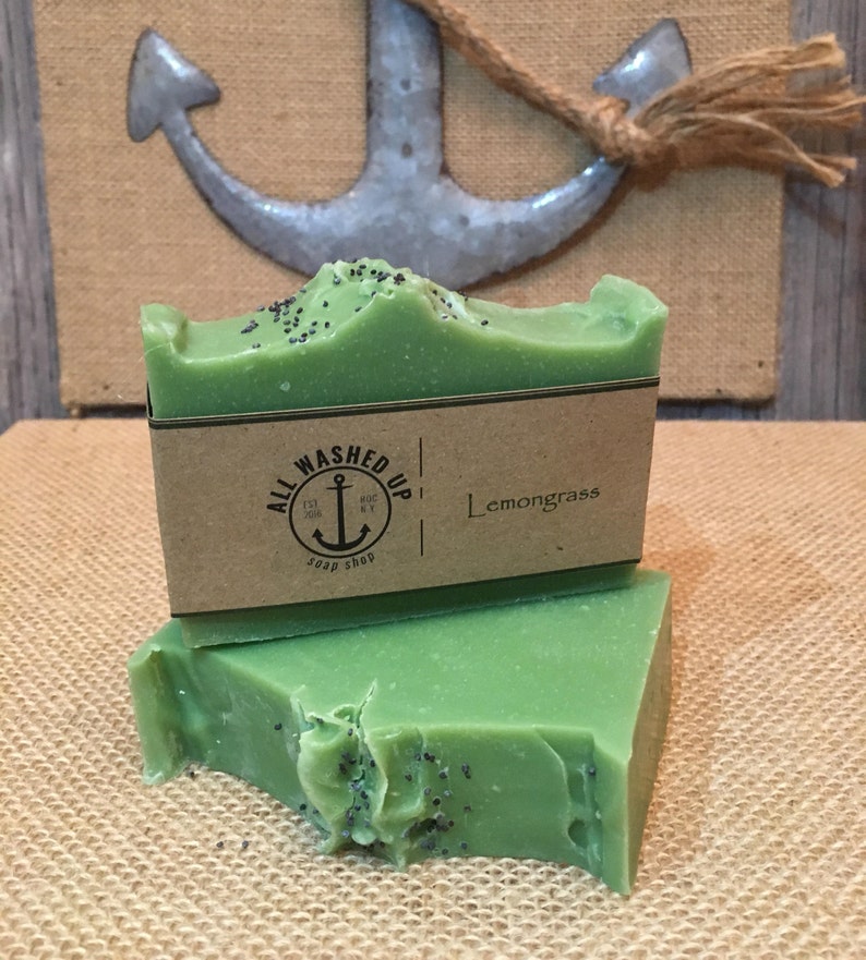 Lemongrass Handmade Soap Vegan Homemade Soap All Natural image 2