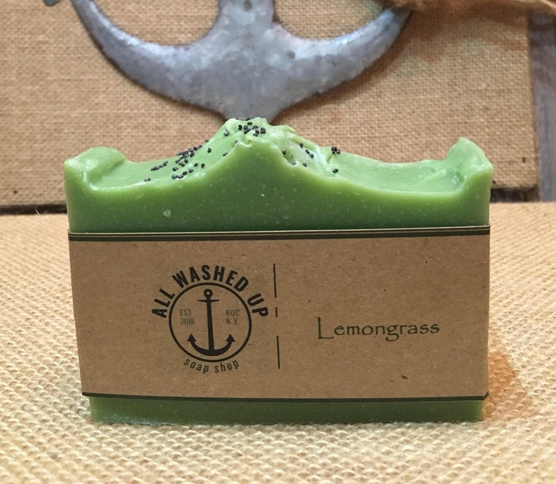 Lemongrass Handmade Soap Vegan Homemade Soap All Natural image 1