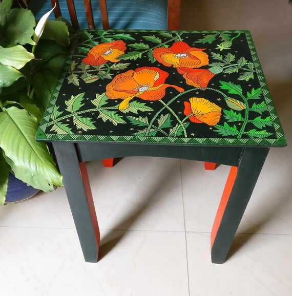 floral painted furniture