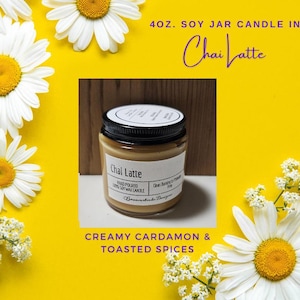 Chai Latte Soy Jar Candle