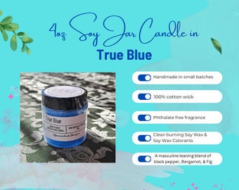 True Blue Soy Jar Candle