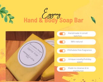 Eggnog Hand & Body Soap Bar