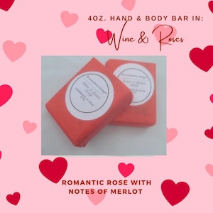 Wine & Roses Hand and Body Soap Bar