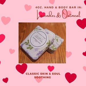 Lavender Oatmeal Hand & Body Soap Bar
