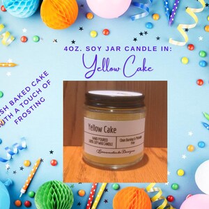 Yellow Cake Soy Jar Candle