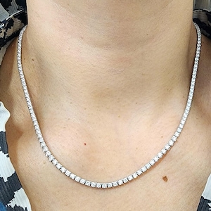 6.50 Ct Diamond Tennis Necklace