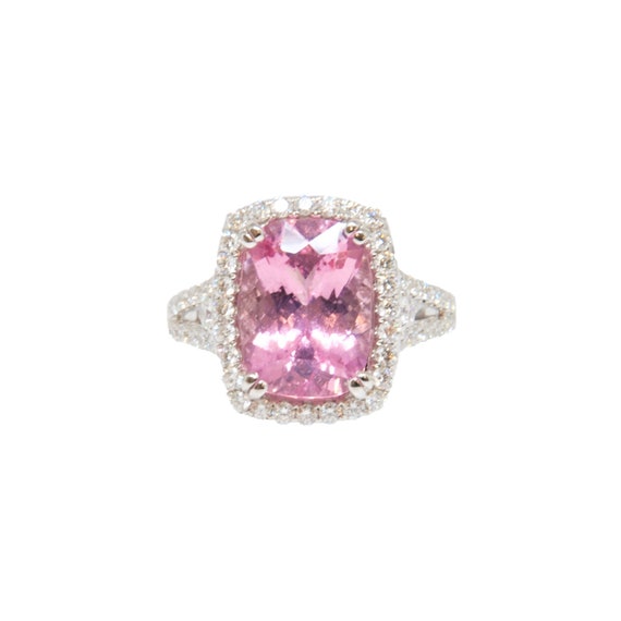 Pink Spinel Diamond Ring | Etsy